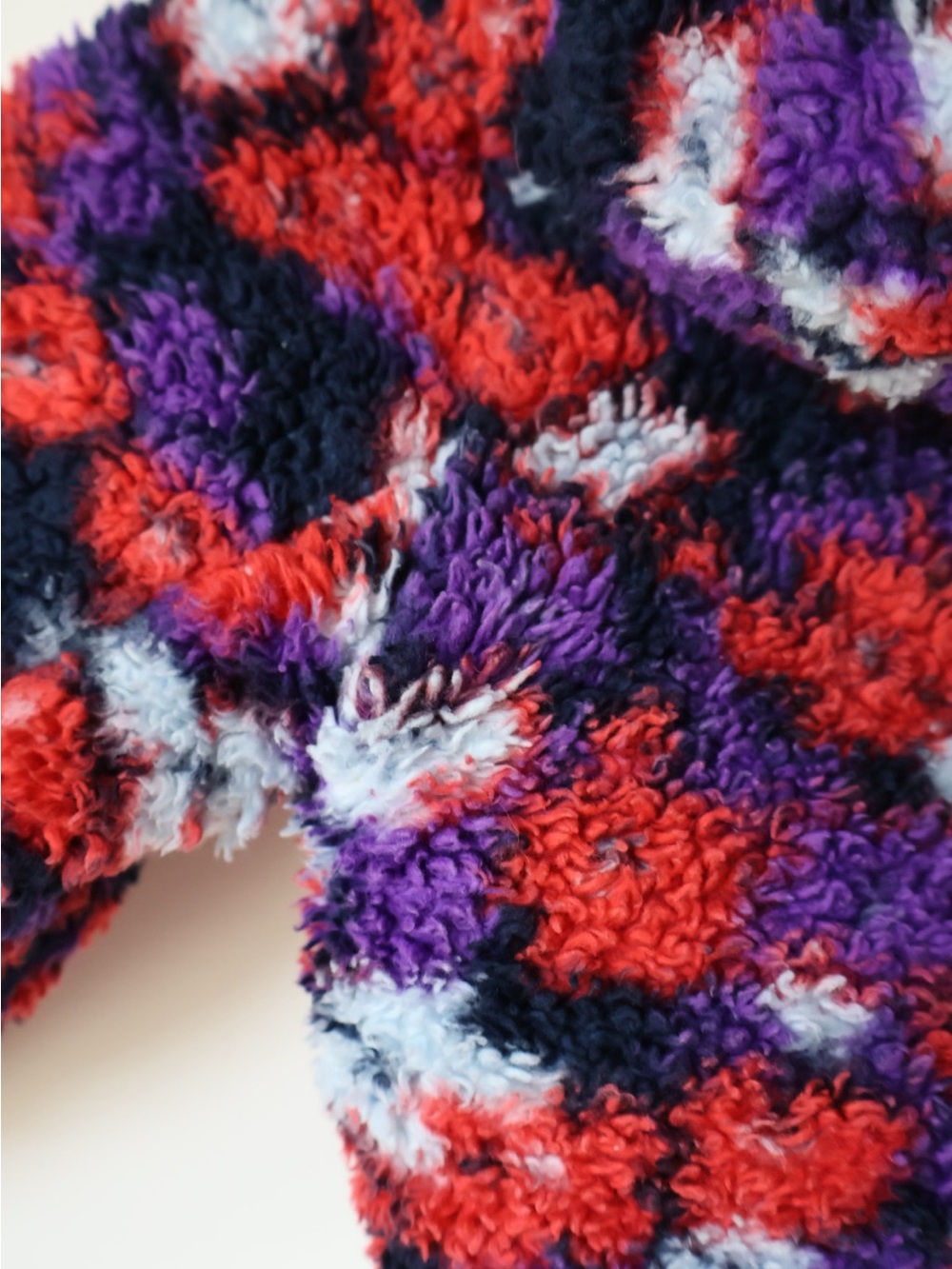 The North Face Campshire Baby Colorful Fleece Teddy Jacket - Red, Purple, Black - Picture 9 of 10